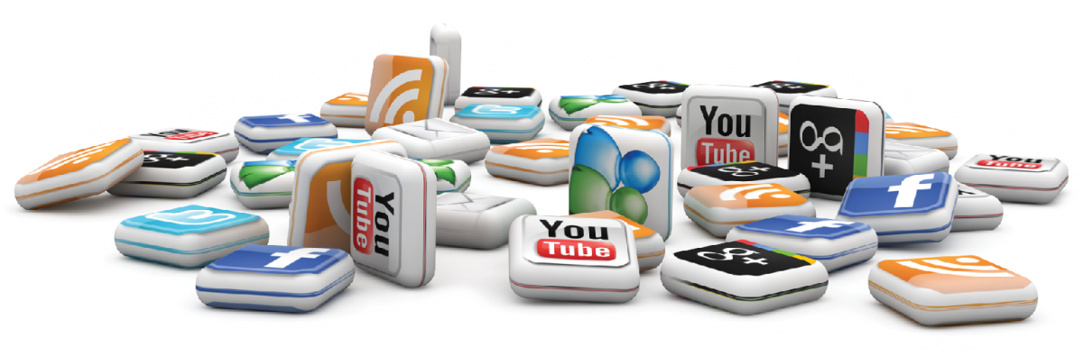 logos of social media services
