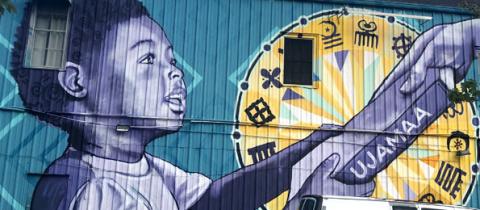 mural in a New Orleans Qualified Opportunity Zone
