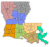 map of Louisiana Planning and Development Districts