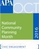 logo of National Community Planning Month - October 2016