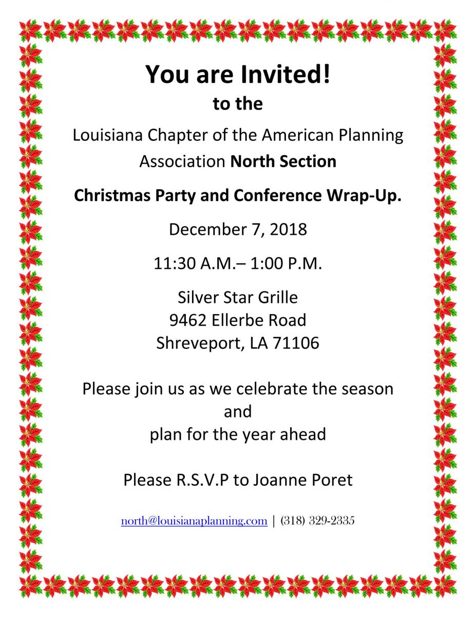 North Section Holiday Party 2018